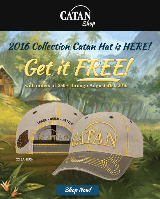 Free Hat with $50 or more orders.